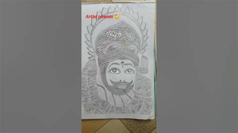 Khatu Shyam ji sketch 🎨 - YouTube