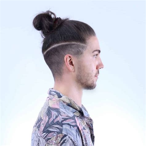 Undercut Man Bun Hairstyle Variations - Men’s Long Hairstyles in 2023 | Man bun hairstyles, Long ...