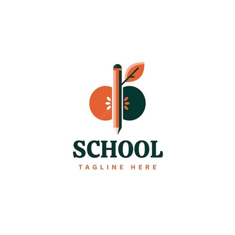 Free Vector | Hand drawn elementary school logo design