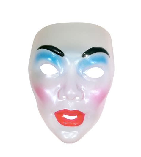 Mask Transparent Clear Face Adult Costume Accessory Plastic Halloween ...