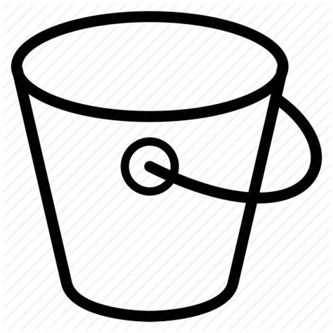 Bucket clipart bucket outline, Bucket bucket outline Transparent FREE ...