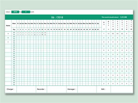 Annual Leave Planner Excel Template