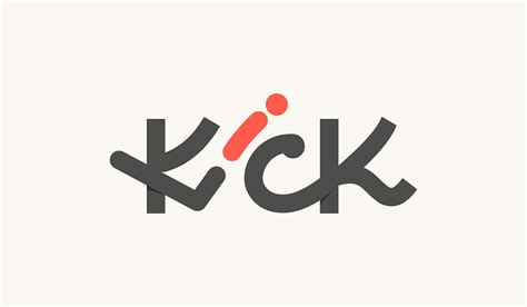 kick logo design | fight logos |logo trends 2022 on Behance