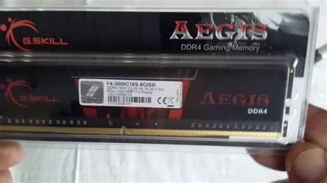 G.SKILL Aegis DDR4 8GB 3000mhz Unboxing - YouTube