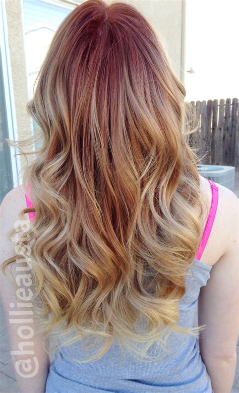 Strawberry blonde ombré | Ombre hair blonde, Strawberry blonde ombre, Blonde ombre