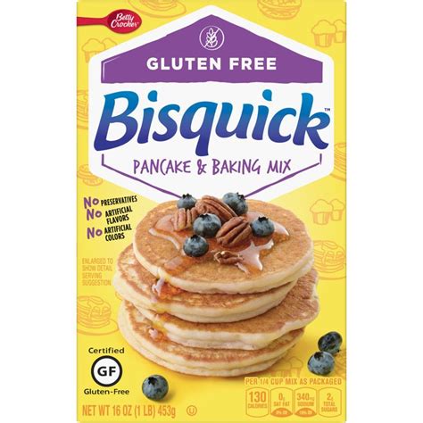 Betty Crocker Bisquick Baking Mix, Gluten Free Pancake and Waffle Mix ...