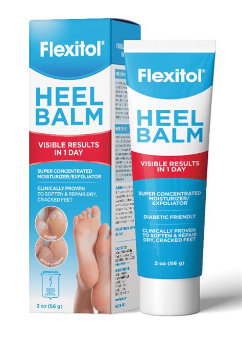 Flexitol Heel Balm, Rich Moisturizing & Exfoliating Foot Cream, 2 oz ...