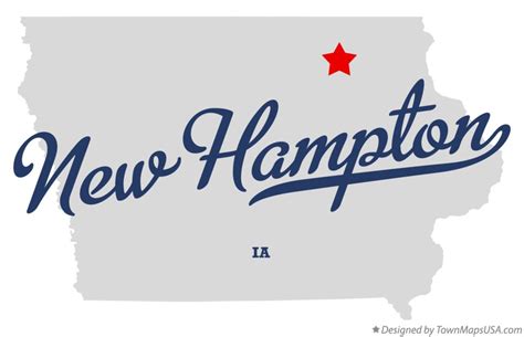 Map of New Hampton, IA, Iowa