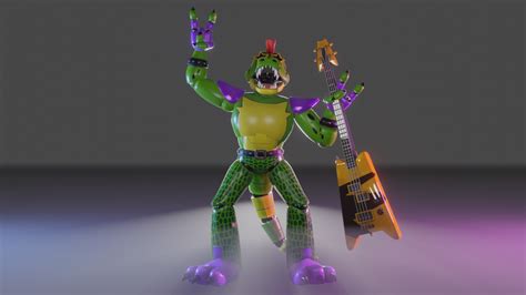 Open3DLab • Glamrock Monty (fnaf Security Breach)