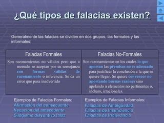 Presentacion - Argumentación - Introducción a Falacias Formales | PPT