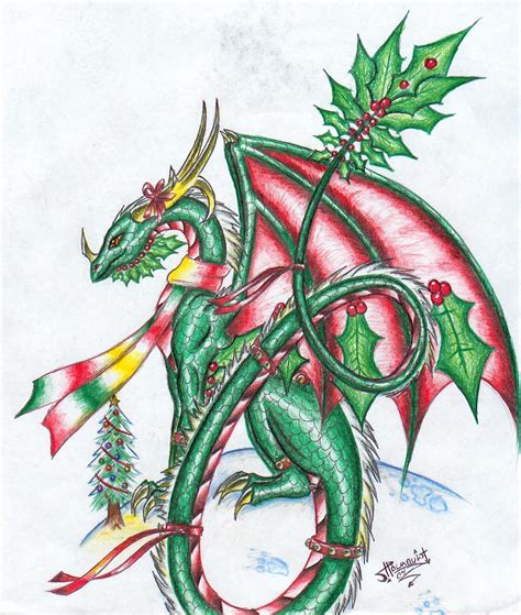 Christmas Dragon 2004 by Talonclawfange on DeviantArt