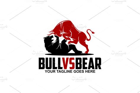 Bull Vs Bear ~ Logo Templates ~ Creative Market