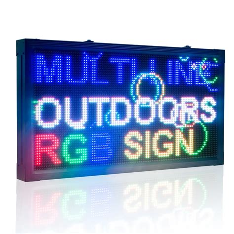 Custom sign | outdoor led signs | RGB Full Color P10 Custom multi-line ...