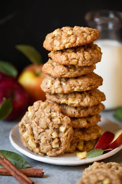 Apple Cinnamon Oatmeal Cookies - Cooking Classy