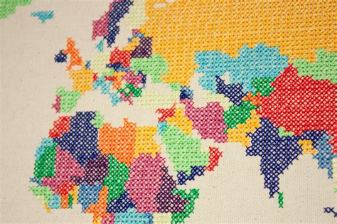 World Map Cross Stitch | Daniel Linwood Crawford | Flickr