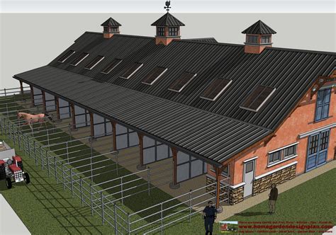 HB100 Horse Barn Plans Horse Barn Design ~ Shed Plans Ideas