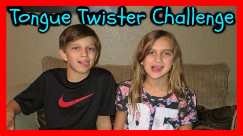 TONGUE TWISTER CHALLENGE - KIDS EDITION - YouTube