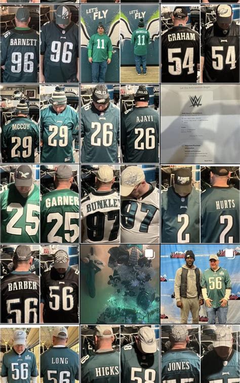 Super Fan: Guy Wears Different Eagles Jersey and Hat Everyday During ...