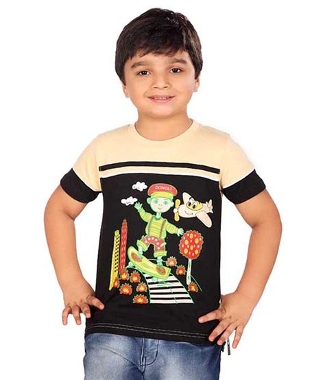 shopping: black t shirt for kids boys