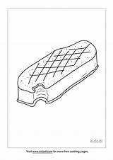 Ice Cream Sandwich Coloring Pages sketch template