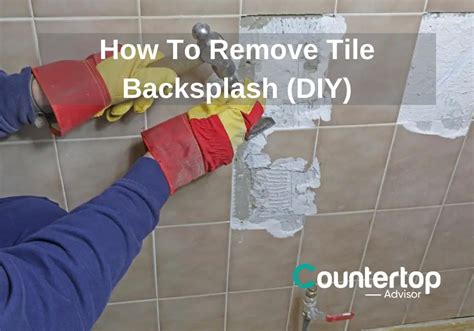 How To Remove Tile Backsplash (DIY VIDEO) - Countertop Advisor