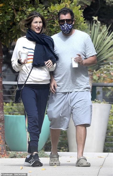 Adam Sandler wears face mask as he and wife Jackie grab coffee to go on outing in Malibu ...