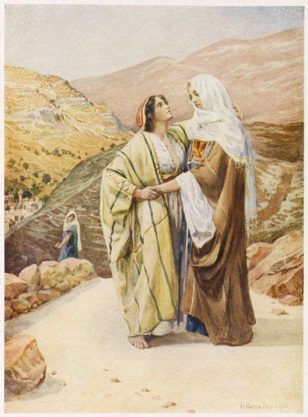 Print of Ruth and Naomi | Ruth and naomi, Biblical art, Bible art