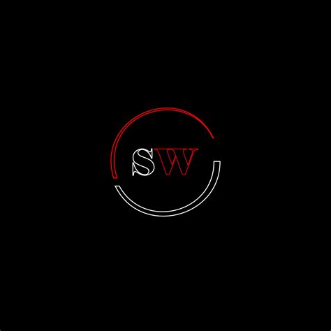 SW creative modern letters logo design template 32518114 Vector Art at Vecteezy