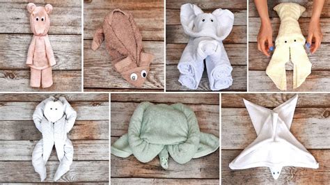 7 CUTE TOWEL FOLDING IDEAS | How to fold towels, Fancy towels, Towel ...