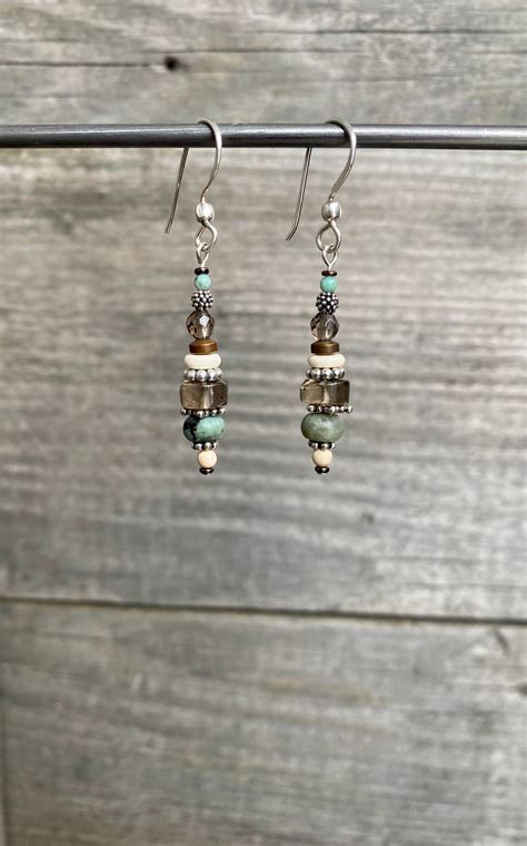 TURQUOISE Beaded Earrings