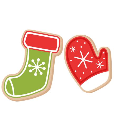 Christmas Cookies scrapbook clip art christmas cut outs for cricut cute svg cut files free svgs ...