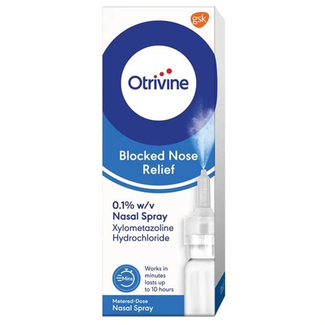 Otrivine Blocked Nose & Congestion Relief Nasal Spray | Ocado