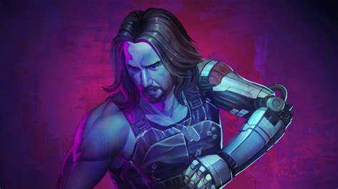 Cyberpunk 2077 Keanu Reeves Artwork Wallpaper,HD Games Wallpapers,4k Wallpapers,Images ...