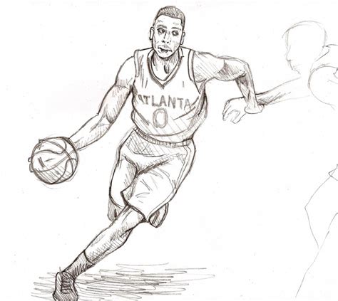 Playing Basketball Drawing at PaintingValley.com | Explore collection of Playing Basketball Drawing