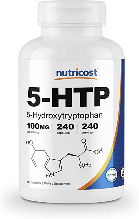 Amazon.com: Nutricost 5-HTP 100mg, 240 Capsules (5-Hydroxytryptophan ...