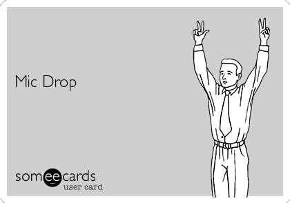 Mic Drop | Congratulations Ecard