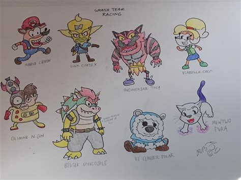 Some Smash Bros. themed skins I made for CTR a couple months ago : r ...