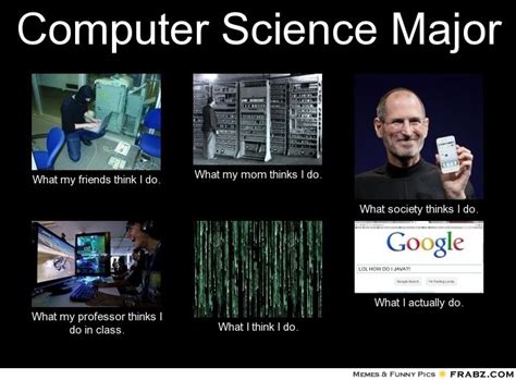 Computer Science Major... | Computer science major, Computer science humor, Computer science funny