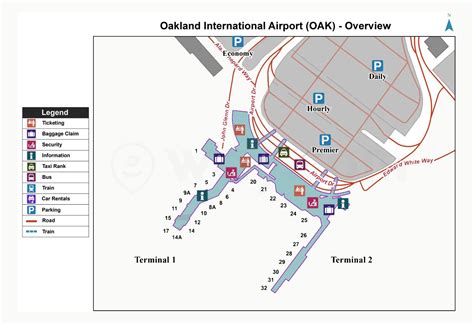 Airport Terminal Map Oakland International Airport, 50% OFF