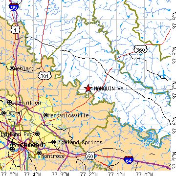 Manquin, Virginia (VA) ~ population data, races, housing & economy