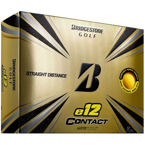 Bridgestone e12 CONTACT Golf Balls Matte Yellow - Carl's Golfland