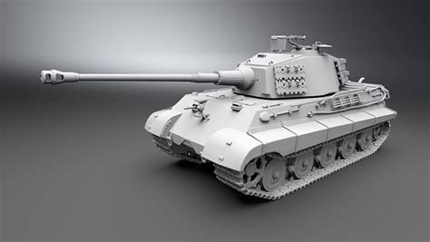 Tiger II Tank scale model 3D model 3D printable | CGTrader