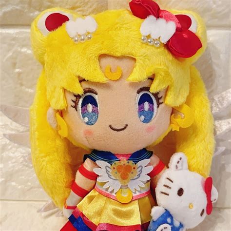 Sailor Moon Cosmos Hello Kitty collabo Japan SANRIO character plush ...