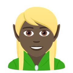 Elf: Dark Skin Tone Emoji 🧝🏿