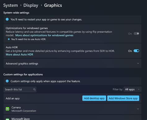 Navigating the Redesigned Graphics Settings page - DirectX Developer Blog