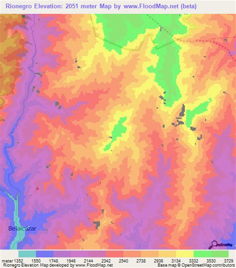 Elevation of Rionegro,Colombia Elevation Map, Topography, Contour