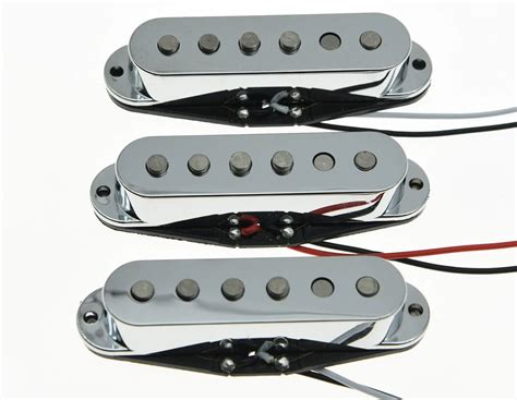 3x Chrome Alnico 5 Single Coil Pickups ST Strat SSS Pickup Set-in Guitar Parts & Accessories ...