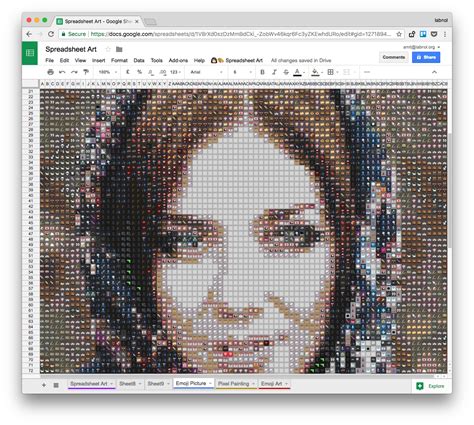 Excel Pixel Art Generator - Janainataba