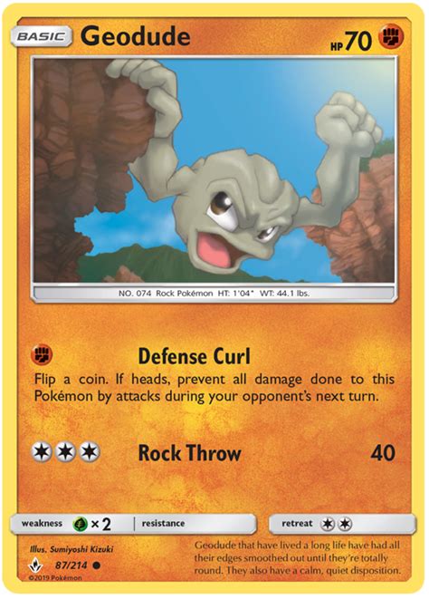 Geodude - Unbroken Bonds #87 Pokemon Card