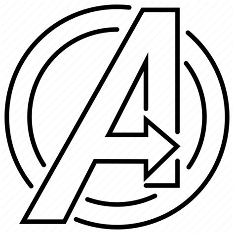 Avengers Logo Page Coloring Pages